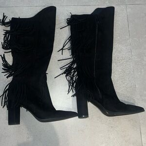 Inc black boots - size 8 -Used in good condition